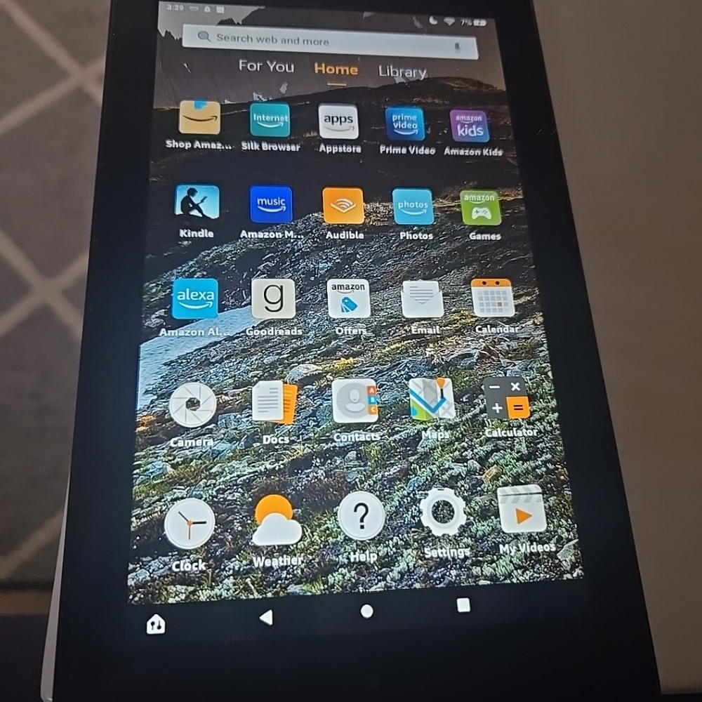 Amazon Tablet - Black and Gray